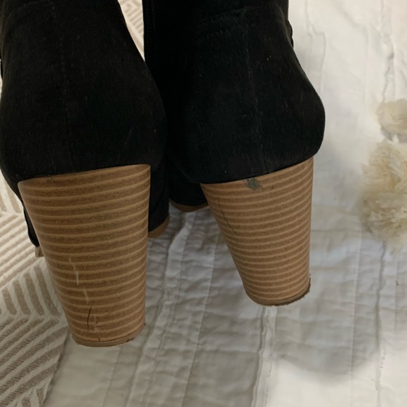 Blach Ropa Western Knee High Boots - JustFab - Size 9.5 - Picture 8 of 13